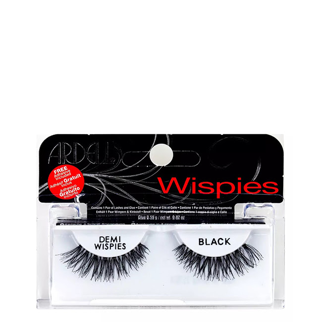 ArdellDemiWispiesFalseLasheswithAdhesive1pair Ardell Demi Wispies Pestañas Postizas con Adhesivo - Image 1
