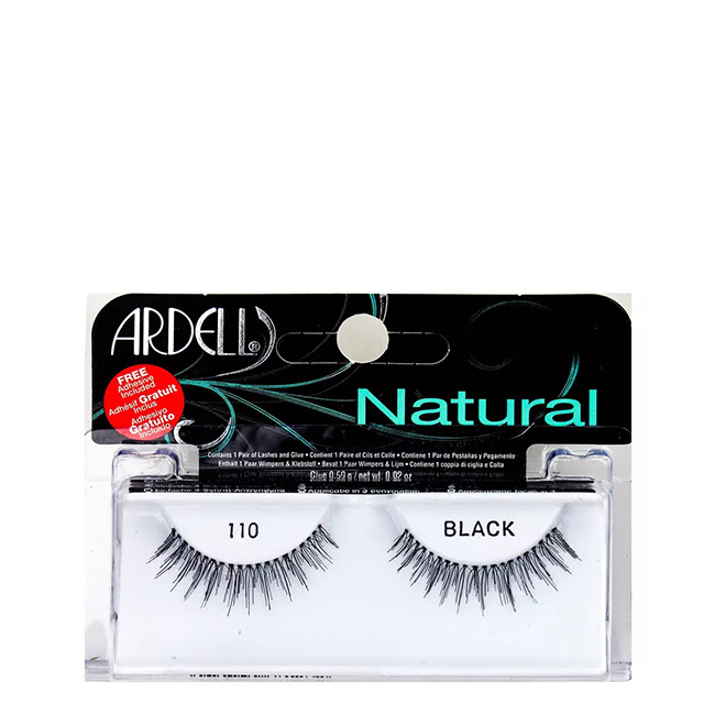 ArdellNaturalBlackLashes1101pair Ardell Natural Black Lashes Pestañas Falsas 110 1 par - Image 1