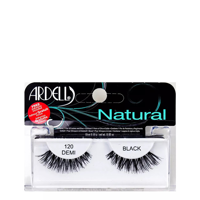 ArdellNaturalLashesFalseLashes120DemiBlack1pair Ardell Natural Lashes 120 Demi Black - Image 1