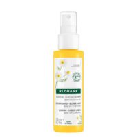 Spray  of  Chamomile  Sun  Lightening  Spray  by  Klorane,  a  care  mist  indicated  for  illuminating  blonde  hair  tones.