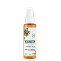 Spray  of  Klorane  Mango  Nourishing  Oil  UV  Protect  by  Klorane,  an  oil  indicated  for  nourishing  hair  and  providing  UV  protection.
