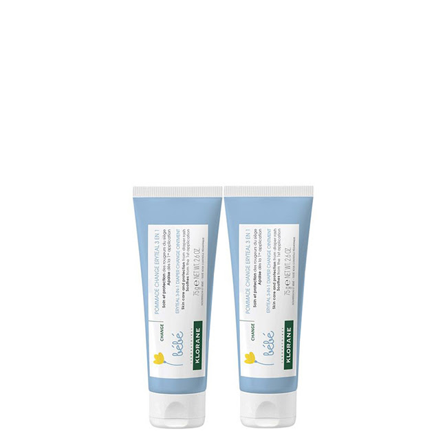 KloraneBabyEryteal3in1DiaperChangeOintmentDuo2x75g Klorane Baby Eryteal 3 in 1 Diaper Change Ointment Duo 2x75g