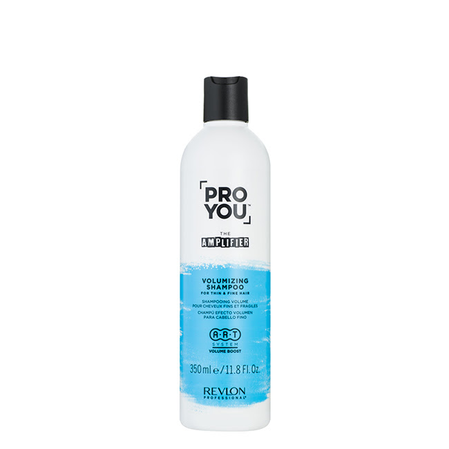 RevlonProyouTheAmplifierShampoo350ml Bottle of Revlon Proyou The Amplifier Shampoo by Revlon, a liquid shampoo indicated for cleansing and adding volume to fine hair.