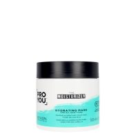 Jar  of  Revlon  Proyou  The  Moisturizer  Hydrating  Mask  by  Revlon,  a  hair  mask  indicated  for  hydrating  and  softening  dehydrated  hair.