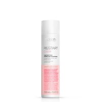 Bottle  of  Revlon  Re-Start  Color  Protective  Micellar  Shampoo  by  Revlon,  a  shampoo  indicated  for  protecting  colored  hair  from  oxidation.
