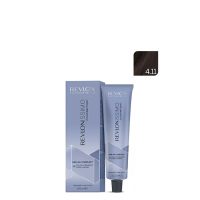 Product  container  of  Revlonissimo  Colorsmetique  Color  4,11  Medium  Intense  Ash  Brown  by  Revlon,  a  creamy  hair  color  for  long  lasting  shine.