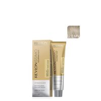 Product  container  of  Revlonissimo  Colorsmetique  Intense  Blonde  by  Revlon,  a  creamy  hair  color  indicated  for  brightening  blonde  hair.