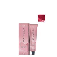 Product  container  of  Revlonissimo  Colorsmetique  Mixers  by  Revlon,  a  creamy  hair  color  indicated  for  customizable  hair  coloring.