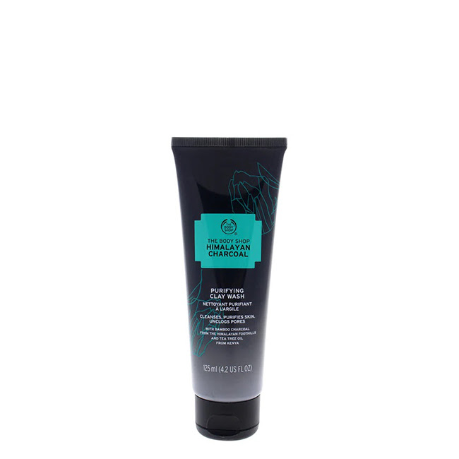 TheBodyShopHimalayanCharcoalPurifyingClayWash125ml The Body Shop Himalayan Charcoal Purifying Clay Wash 125ml