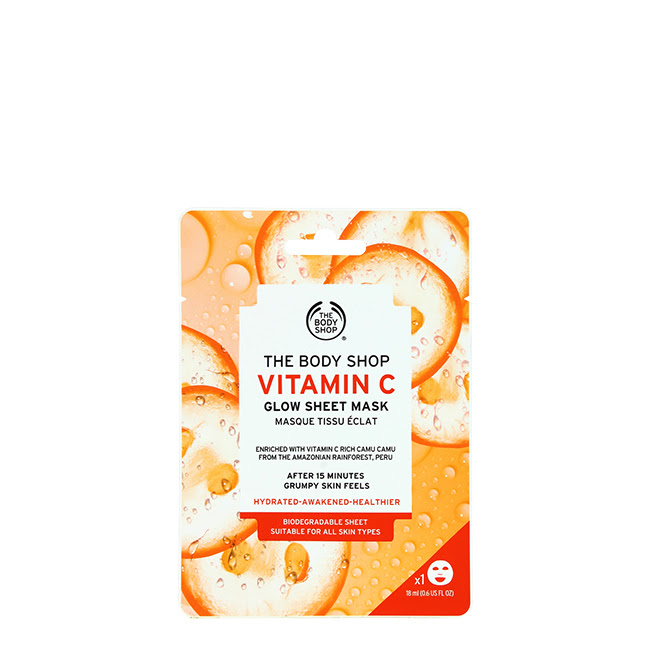 TheBodyShopVitaminCGlowSheetMask18ml The Body Shop Vitamin C Glow Sheet Mask 18ml