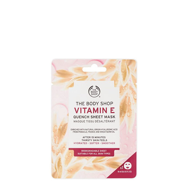 TheBodyShopVitaminEQuenchSheetMask18ml The Body Shop Vitamin E Quench Sheet Mask 18ml