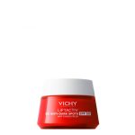 Bottle of Vichy LiftActiv B3 Anti Dark Spots SPF50 Day Cream by Vichy, a cream indicated for correcting dark spots and wrinkles.