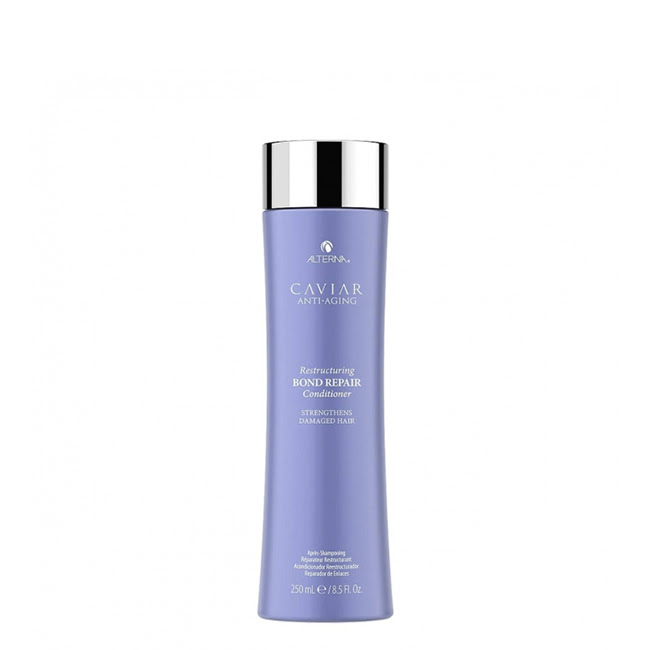 AlternaCaviarAnti-AgingRestructuringBondRepairConditioner250ml Bottle of Alterna Caviar Anti-Aging Restructuring Bond Repair Conditioner by Alterna, a conditioner indicated for sealing split ends.