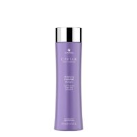 Bottle  of  Alterna  Caviar  Multiplying  Volume  Shampoo  by  Alterna,  a  shampoo  indicated  for  volumizing  and  strengthening  fine  hair.