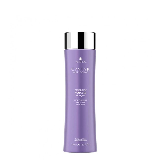 AlternaCaviarMultiplyingVolumeShampoo250ml Bottle of Alterna Caviar Multiplying Volume Shampoo by Alterna, a shampoo indicated for volumizing and strengthening fine hair.