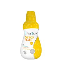 Bottle  of  Easyslim  Detox  Plus  Pineapple  by  Easyslim,  a  liquid  supplement  indicated  for  detoxifying  and  draining  excess  fats.