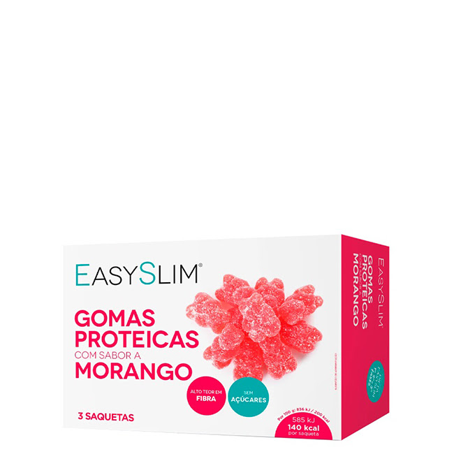 EasyslimStrawberryProteinGummies3x70g Easyslim Strawberry Protein Gummies 3x70g