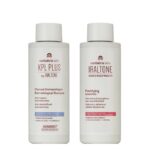Box of KPL Plus Dermatological Shampoo Set by KPL, a shampoo kit indicated for anti-dandruff and hair fortification.