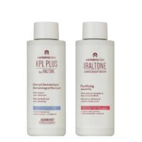 Box  of  KPL  Plus  Dermatological  Shampoo  Set  by  KPL,  a  shampoo  kit  indicated  for  anti-dandruff  and  hair  fortification.