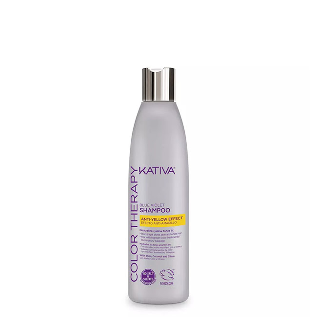 KativaColorTherapyBlueVioletShampoo250ml Kativa Color Therapy Blue Violet Efecto Anti-Amarillo Champú 250ml - Image 1