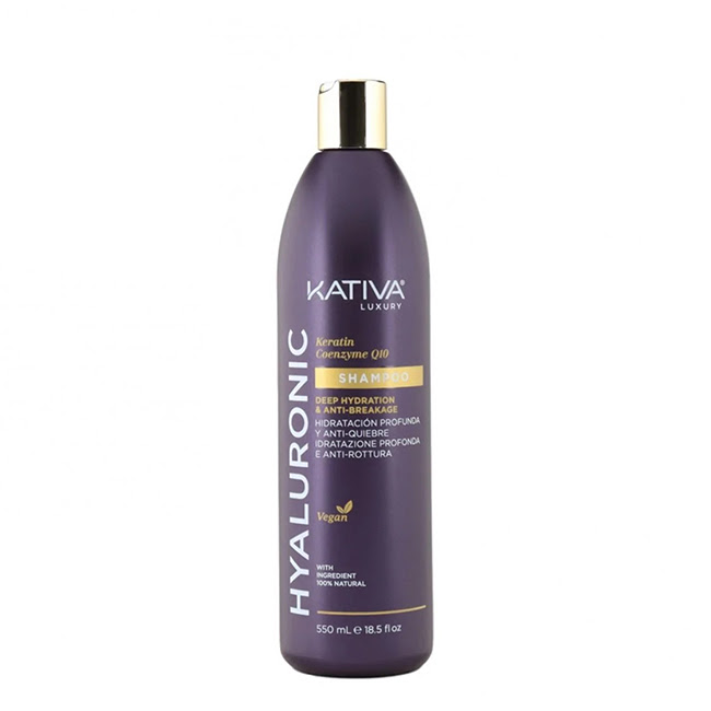 KativaHyaluronicKeratinCoenzymeQ10Shampoo550ml カティバ ヒアルロン酸ケラチン&コエンザイムQ10シャンプー 550ml - 画像 (1)