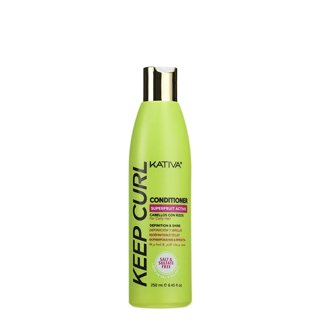 KativaKeepCurlConditioner250ml Bottle of Kativa Keep Curl Conditioner by Kativa, a moisturizing conditioner indicated for defining waves and curly hair.