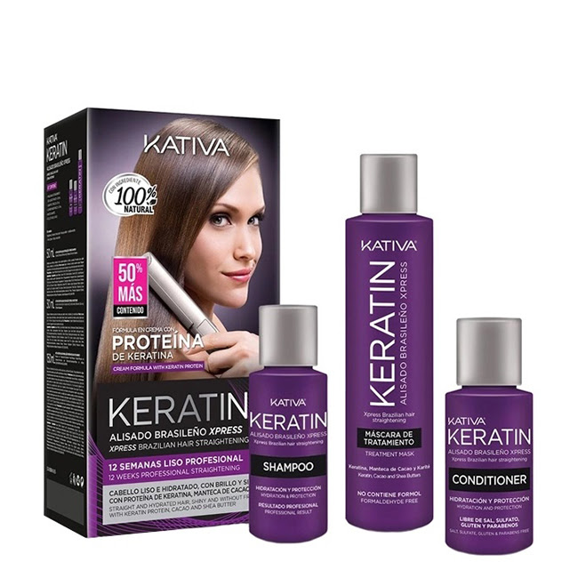 KativaKeratinBrazilianXpressHairStraighteningKit Kativa Keratin Alisado Brasileño Xpress - Image 1