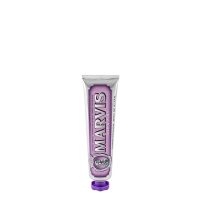 Tube  of  Marvis  Jasmin  Mint  Toothpaste  by  Marvis,  a  toothpaste  indicated  for  fighting  plaque  and  providing  fresh  breath.