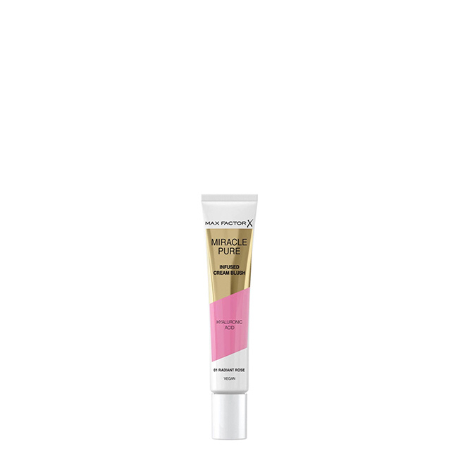 MaxFactorMiraclePureInfusedCreamBlushColor01RadiantRose Max Factor Miracle Pure Blush em Creme Cor 01 Radiant Rose - Image 1