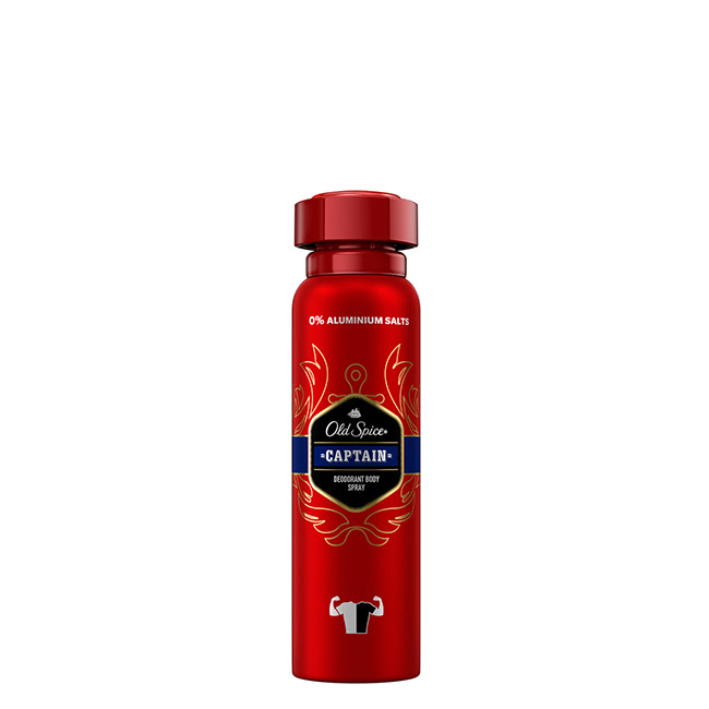 OldSpiceCaptainDeodorantSpray150ml Old Spice Captain Deodorant Spray 150ml