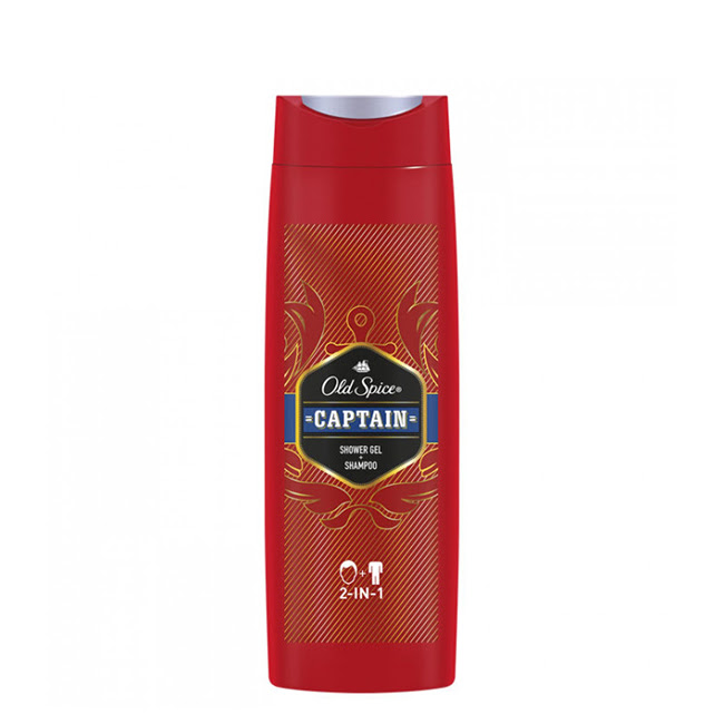 OldSpiceCaptainShowerGel2in1400ml Old Spice Captain Shower Gel 2 in 1 400ml