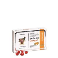 Box  of  BioActive  Omega-7  by  BioActive,  a  capsule  supplement  indicated  for  the  maintenance  of  normal  skin  and  mucous  membranes.