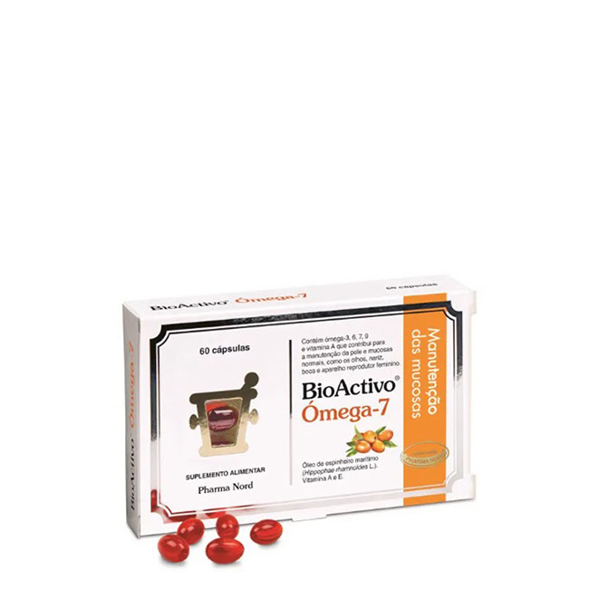 BioActiveOmega-7Capsulesx60 Box of BioActive Omega-7 by BioActive, a capsule supplement indicated for the maintenance of normal skin and mucous membranes.