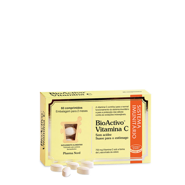 BioActiveVitaminCTabletsx60 Box of BioActive Vitamin C by BioActive, a tablet supplement indicated for maintaining the proper functioning of the immune system.