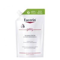 Bottle  of  Eucerin  pH5  Shower  Gel  Refill  by  Eucerin,  a  shower  gel  indicated  for  cleansing  sensitive  skin  without  irritating.