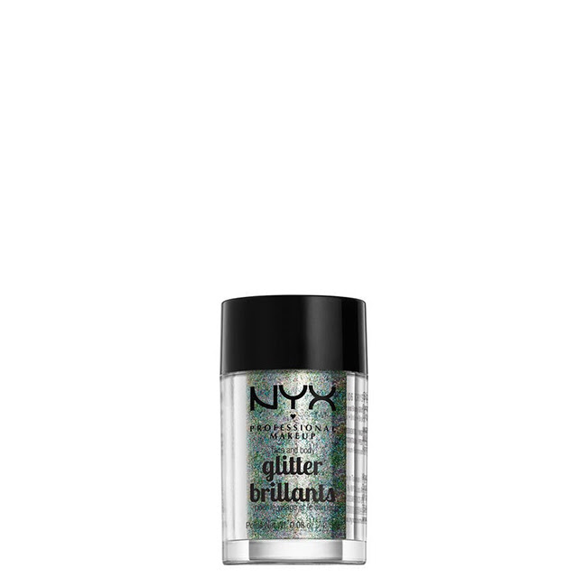 NYXGlitterBrillantsFaceandBodyColorCrystal25g NYX Glitter Brillants Face and Body Pó Solto Brilhante Cor Crystal 2,5g - Image 1