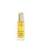 Bottle of Nuxe Super Serum 10 Age-Defying Concentrate by Nuxe, a serum indicated for reducing wrinkles and improving skin firmness.