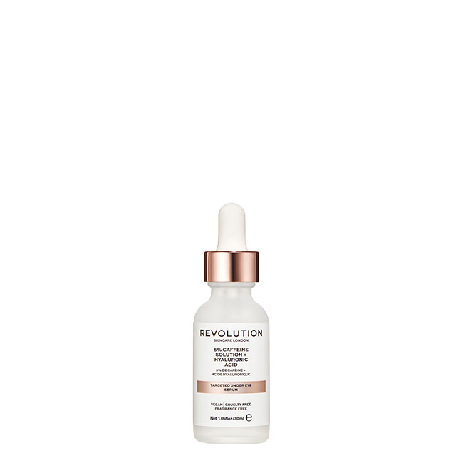 Revolution5CaffeineSolutionHyaluronicAcidUnderEyeSerum30ml Revolution 5% Caffeine Solution + Hyaluronic Acid Under Eye Sérum Contorno de Olhos 30ml - Image 1