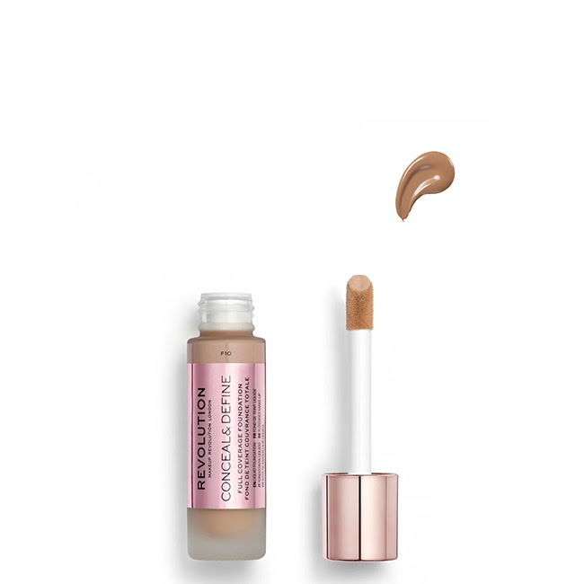 RevolutionConcealDefineFoundationToneF1023ml Revolution Conceal & Define Base Corretora Tom F10 23ml - Image 1
