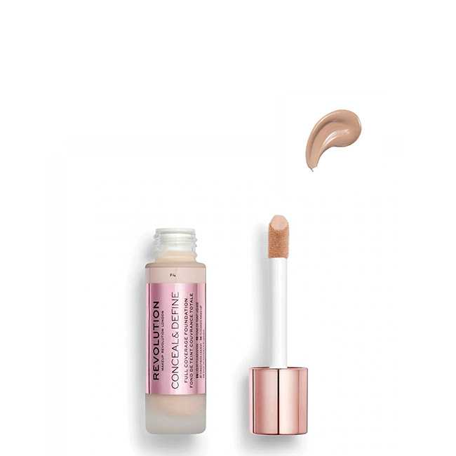 RevolutionConcealDefineFoundationToneF423ml レボリューション コンシール&ディファイン ファンデーション トーンF4 23ml - 画像 (1)