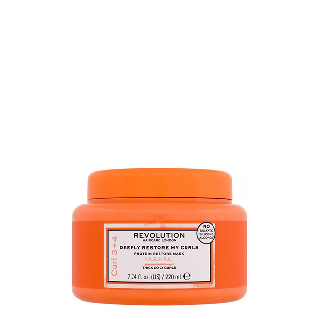 RevolutionDeeplyRestoreMyCurls34ProteinRestoreMask220ml Revolution Deeply Restore My Curls 3 + 4 Mascarilla Intensiva 220ml - Image 1