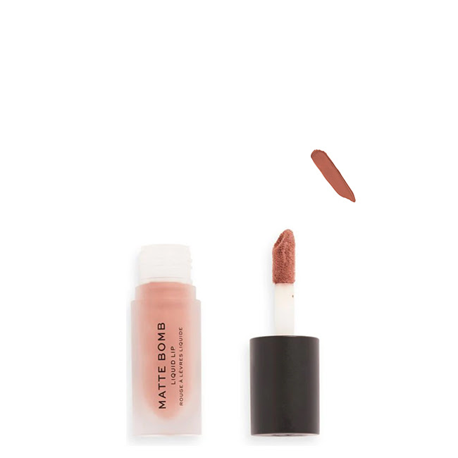 RevolutionMatteBombLiquidLipstickColorDelicateBrown460ml レボリューション マットボム リキッド リップスティック カラー デリケートブラウン 4.60ml - 画像 (1)