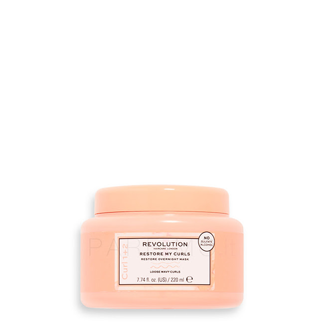 RevolutionRestoreMyCurls12RestoreOvernightMask220ml Revolution Restore My Curls 1 + 2 Mascarilla Reparadora de Noche 220ml - Image 1
