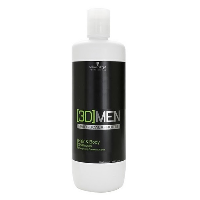 Schwarzkopf3DMenHair&BodyShampoo2in11000ml Schwarzkopf 3D Men Hair & Body Shampoo 2 in 1 1000ml