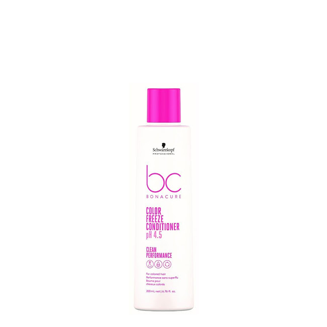 SchwarzkopfBCColorFreezeConditioner200ml Bottle of Schwarzkopf BC Color Freeze Conditioner by Schwarzkopf, a conditioner indicated for detangling and preserving hair color.