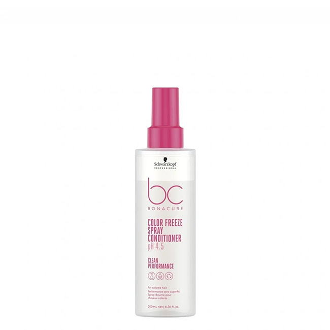 SchwarzkopfBCColorFreezeSprayLeave-inConditioner200ml Spray of Schwarzkopf BC Color Freeze Spray Leave-in Conditioner by Schwarzkopf, a conditioner indicated for detangling colored hair.