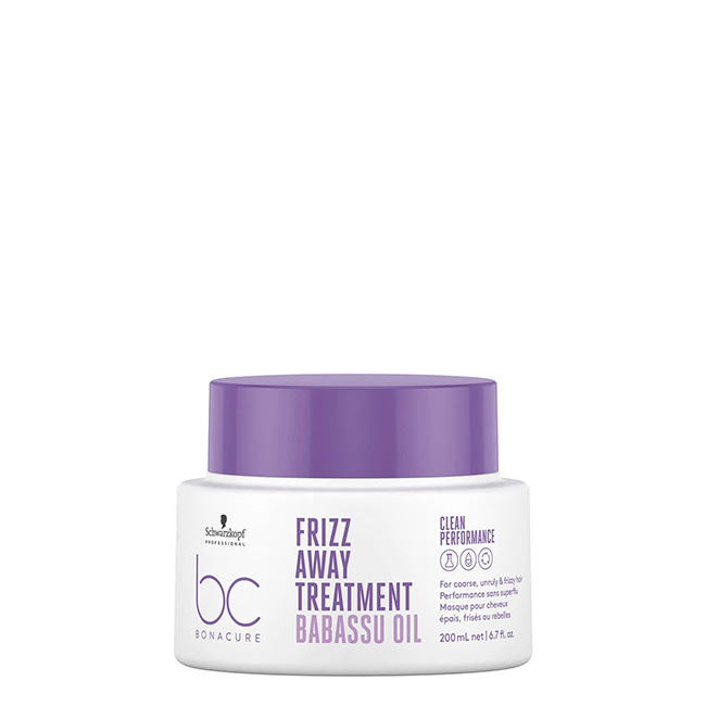 SchwarzkopfBCFrizzAwayTreatment200ml Jar of Schwarzkopf BC Frizz Away Treatment by Schwarzkopf, a mask indicated for nourishing and reducing frizzy hair.