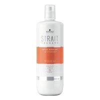 Bottle  of  Schwarzkopf  Strait  Therapy  Super  Straight  Neutralising  Milk  by  Schwarzkopf,  a  milk  indicated  for  hair  straightening.
