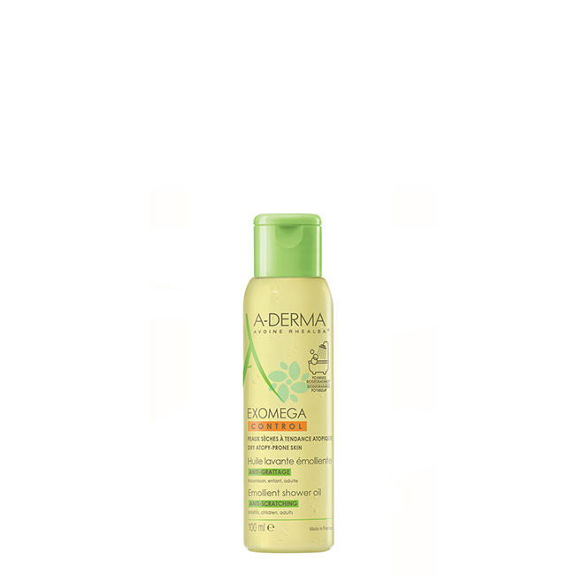 A-DermaExomegaControlEmollientShowerOil100ml A-Derma Exomega Control Óleo de Duche 100ml - Image 1