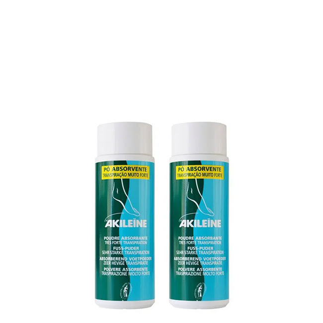 AkileineAbsorbentPowderSweatyFeetDuo2x75g Akileine Absorbent Powder Sweaty Feet Duo 2x75g